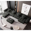 Modern Oversized Diy Combination, Modular Sectional Sofa With Pillows