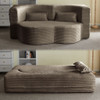 Floor Convertible Sleeper Sofa Bed With 2 Pillows