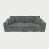 4 Seat Sofa, Modern Comfy Upholstered Sofa Cloud Couch, Deep Seat Couches With Soft Pillows