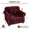 Upholstered Sofa With Nailhead Trim And Rolled Armrests