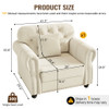 Upholstered Sofa With Nailhead Trim And Rolled Armrests