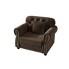 Sofa With Nailhead Trim And Rolled Armrests