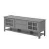 TV Stand, Entertainment Center With Dual Drawers And Hidden Storage, Cabinet With Soft Closing Doors And Sleek Panel Design