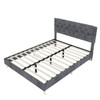 Upholstered Bed With Tufted Headboard
