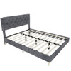 Upholstered Bed With Tufted Headboard