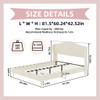 Upholstered Bed, Tufted Headboard, Comfortable Sleep