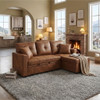 Sectional Sofa With Pull Out Bed, Reversible Chaise