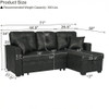 Sectional Sofa With Pull Out Bed, Reversible Chaise