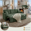 Sleeper Sectional With Pull Out Bed, Reversible Chaise