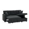 Sleeper Sectional With Pull Out Bed, Reversible Chaise