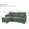 Sleeper Sectional With Pull Out Bed, Reversible Chaise