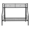 Twin Over Full Bunk Bed With Large Under-Bed Storage - Black