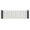 Upholstered Bench With Rolled Cushions - Black / Beige