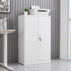 Metal Storage Cabinet With Locking Doors And Adjustable Shelf, Folding Filing Storage Cabinet, Folding Storage Locker Cabinet For Home Office, School, Garage