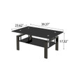 Tempered Glass Table With Storage