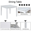 Dining Table Set With Crystal Decoration And Upholstered Chairs