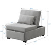 Versatile Folding Ottoman Sofa Bed Multifunctional Space Saver