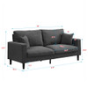 Modern Upholstered Resilience Three Seater Sofa