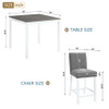 5 Piece Counter Height Table Set With 4 Chairs