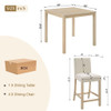 5 Piece Counter Height Table Set With 4 Chairs