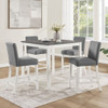 5 Piece Counter Height Table Set With 4 Chairs