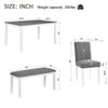6 Piece Dining Table Set With Bench And Chairs