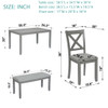 Kitchen Dining Set, Rectangular Dining Table