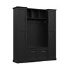 Hall Tree With 4 Side Cabinets