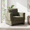 Upholstered Accent Armchair With Square Arm