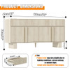 Sideboard Buffet Cabinet With 3 Drawers And 4 Doors For Dining Room