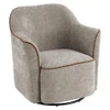 360° Swivel Accent Chair With Flared Arms