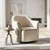 360° Swivel Accent Chair With Flared Arms