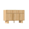 Curved Credenza, Wide Storage Cabinet For Dining Room