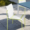 4 Piece Set Of Modern Color Block Designed Single Chairs