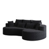 Curved Oversized Sectional Sofa With Extra Deep Seat