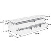 Storage Ottoman With Tufted Seat And Underseat Drawer