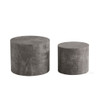 Modern Round Nesting Coffee Table (Set of 2)