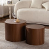 Modern Round Nesting Coffee Table (Set of 2)
