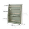 3 Tier Book Shelf, Compact Storage For Bedrooms