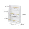 3 Tier Book Shelf, Compact Storage For Bedrooms