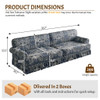 Luxuriously Comfortable Cloud Couch Sofa With Elegant Rolled Arms & Pleated Skirt Design