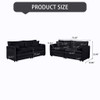 Modern Oversized Deep Seat Luxury 2 Piece Sofa Set With 4 Pillows