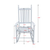 Wooden Porch Rocker Chair, Without Mat