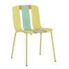Modern Striped Blocking Single Chairs (Set of 4)