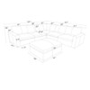 Upholstered Large Seating Modular Sectional