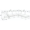 Upholstered Modular Sectional With Removable Cushions