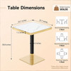 Square Small Kitchen Table With Pedestal Base
