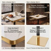 Square Small Kitchen Table With Pedestal Base