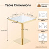 Square Small Kitchen Table With Pedestal Base