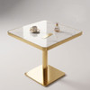 Square Small Kitchen Table With Pedestal Base